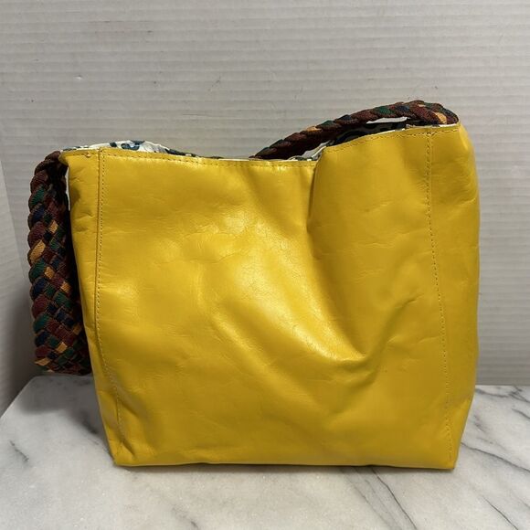 Peaceofthread handmade yellow tote handbag - Picture 3 of 12